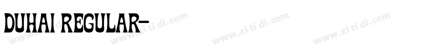 Duhai Regular字体转换